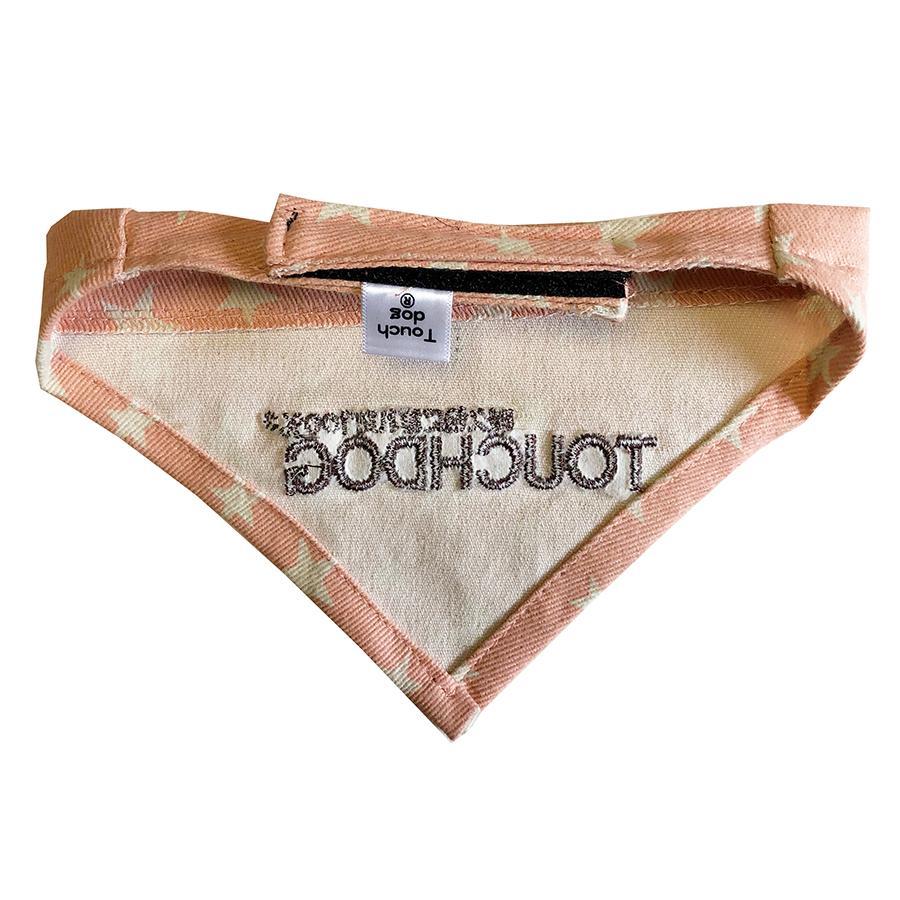 Bandana con cierre de velcro para mascotas Touchdog Designer - Rosa