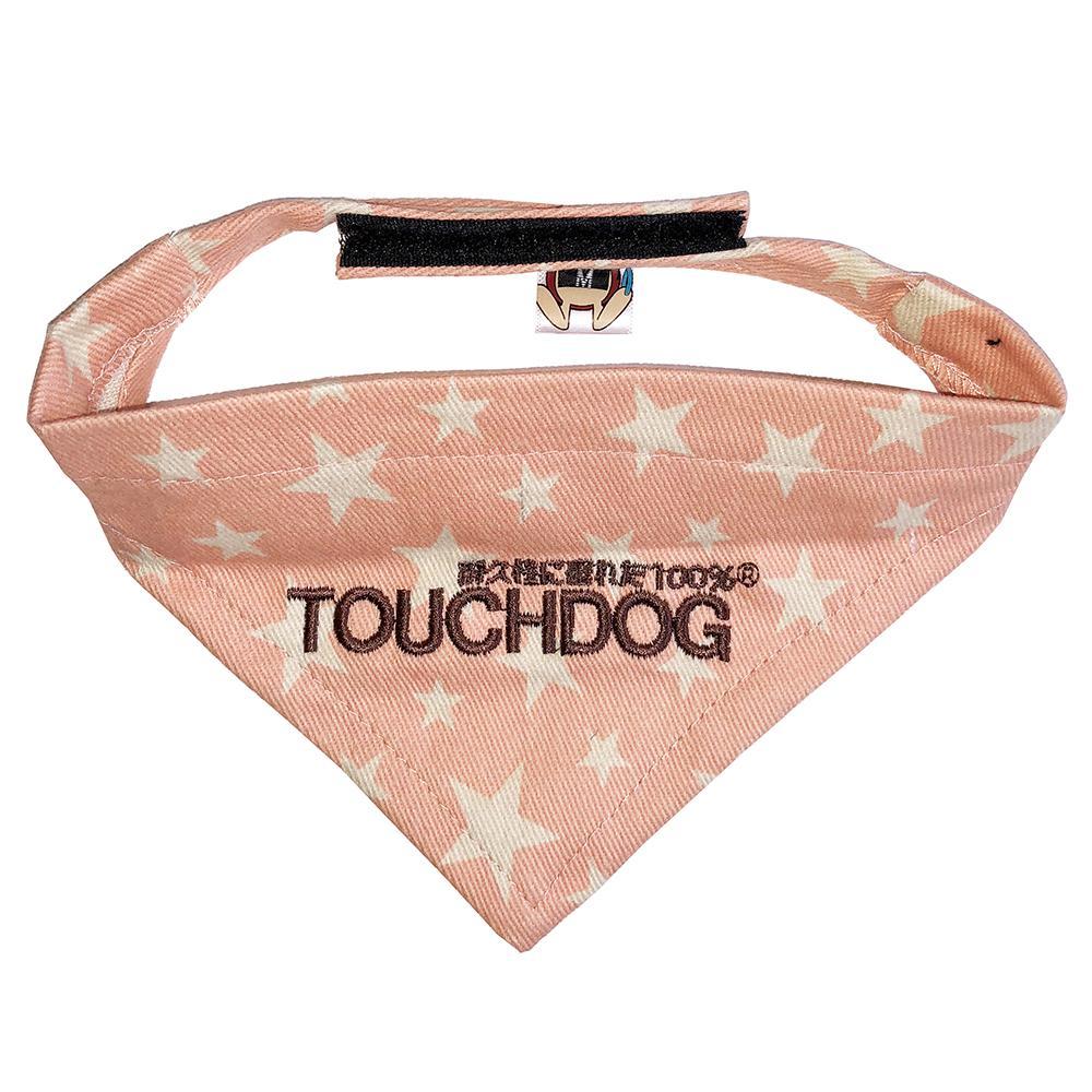 Bandana con cierre de velcro para mascotas Touchdog Designer - Rosa