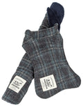 Chaqueta para perro Touchdog ® 2 en 1 a cuadros con diseño de ventana y manta reversible para perro