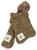 Chaqueta para perros Touchdog ® 2 en 1 con diseño de cuadros y tapete reversible a juego