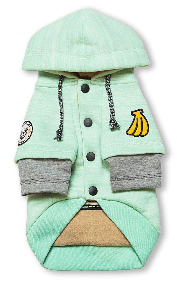 Touchdog ® Hampton Beach Ultra-Soft Blasted Cotton Hooded Dog Sweater