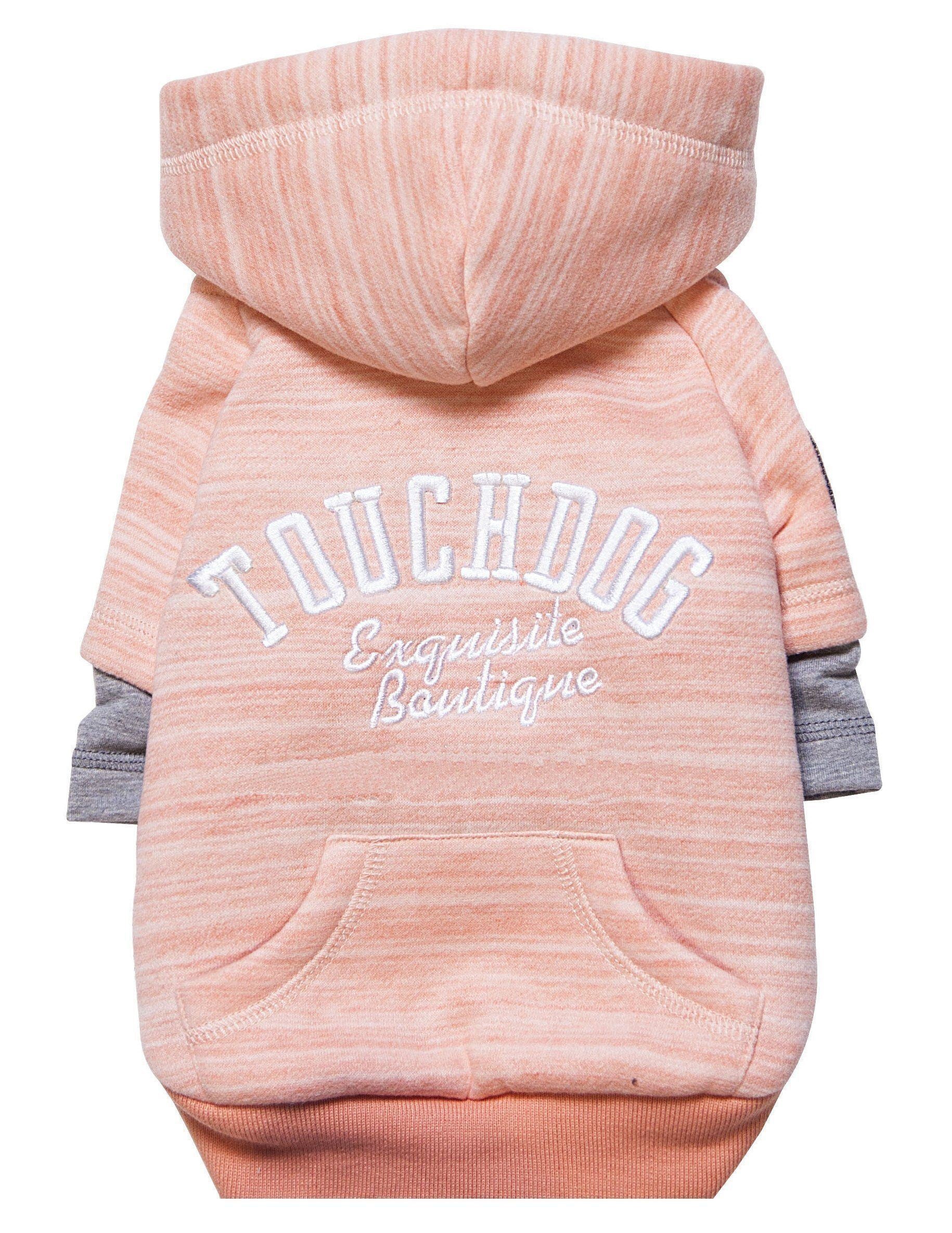 Touchdog ® Hampton Beach Ultra-Soft Blasted Cotton Hooded Dog Sweater