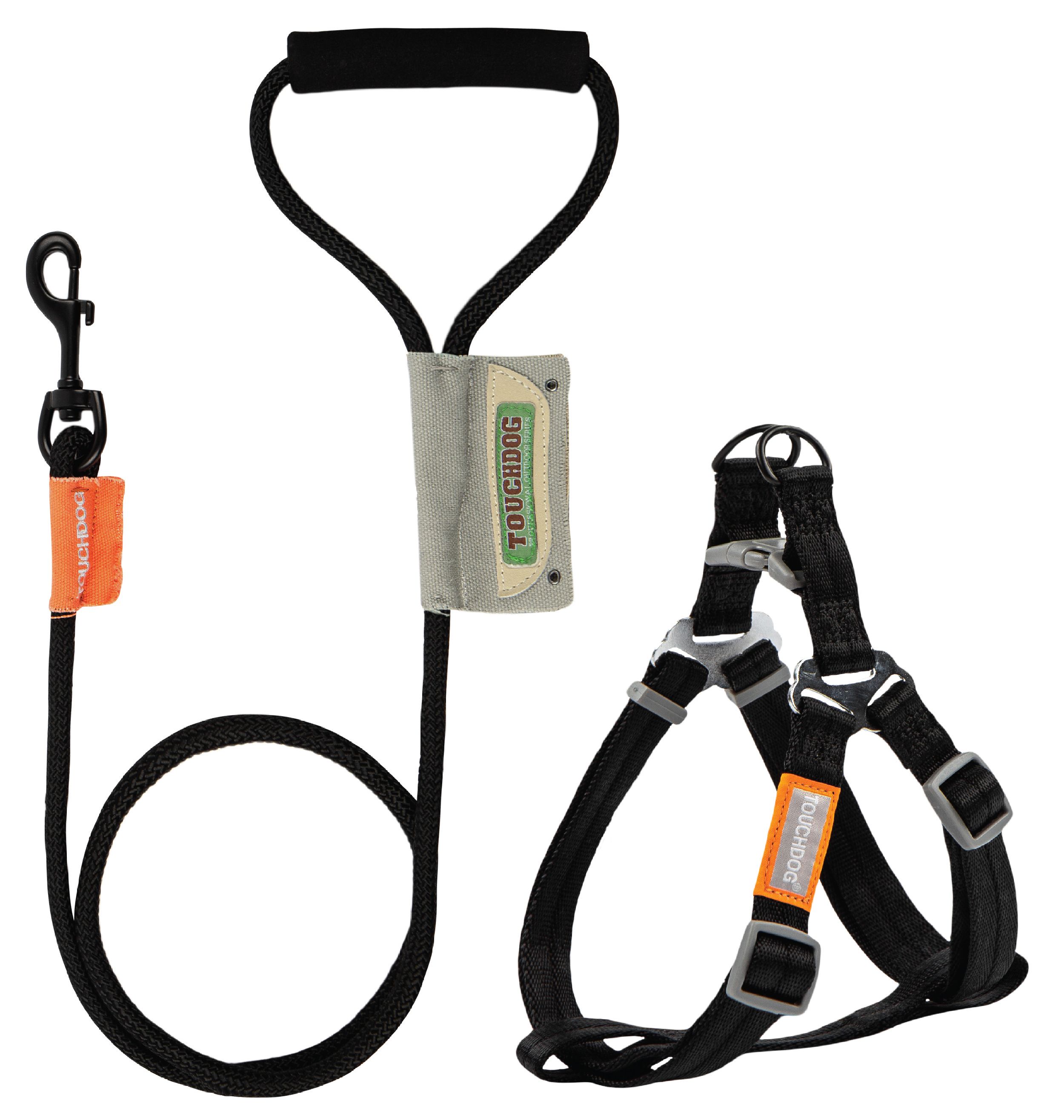 Arnés y correa de nailon duradero Touchdog ® 'Macaron' 2 en 1 para perros