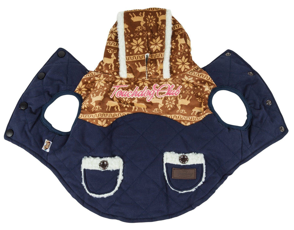 Touchdog ® 'Snowadayz' Pom Pom Hooded Fashion Dog Jacket