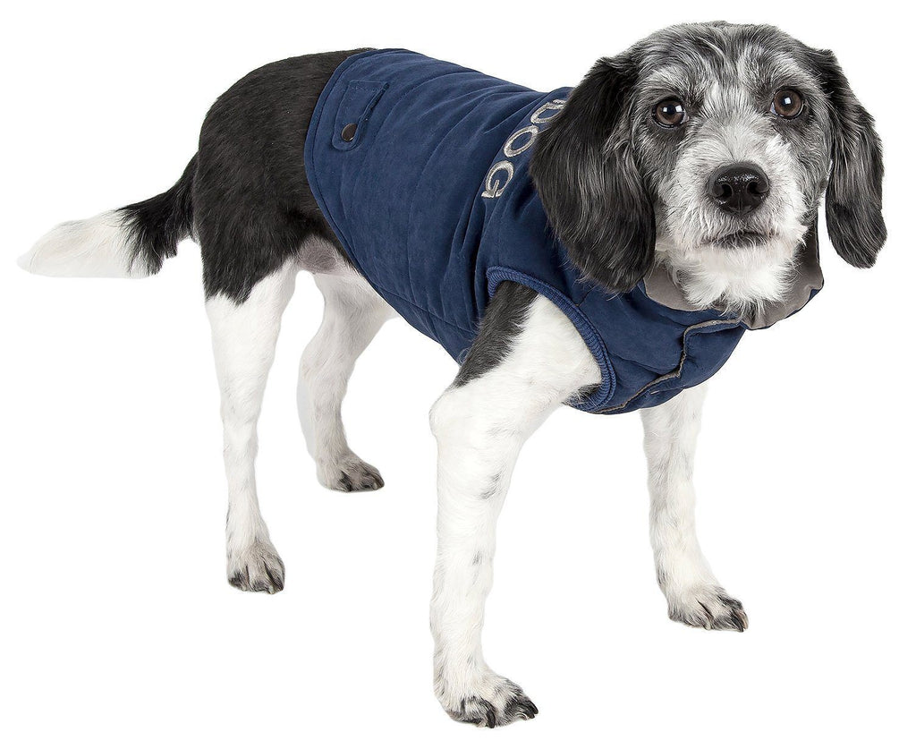 Touchdog ® Waggin Swag Ultra-Plush Insulated and Reversible Dog Coat