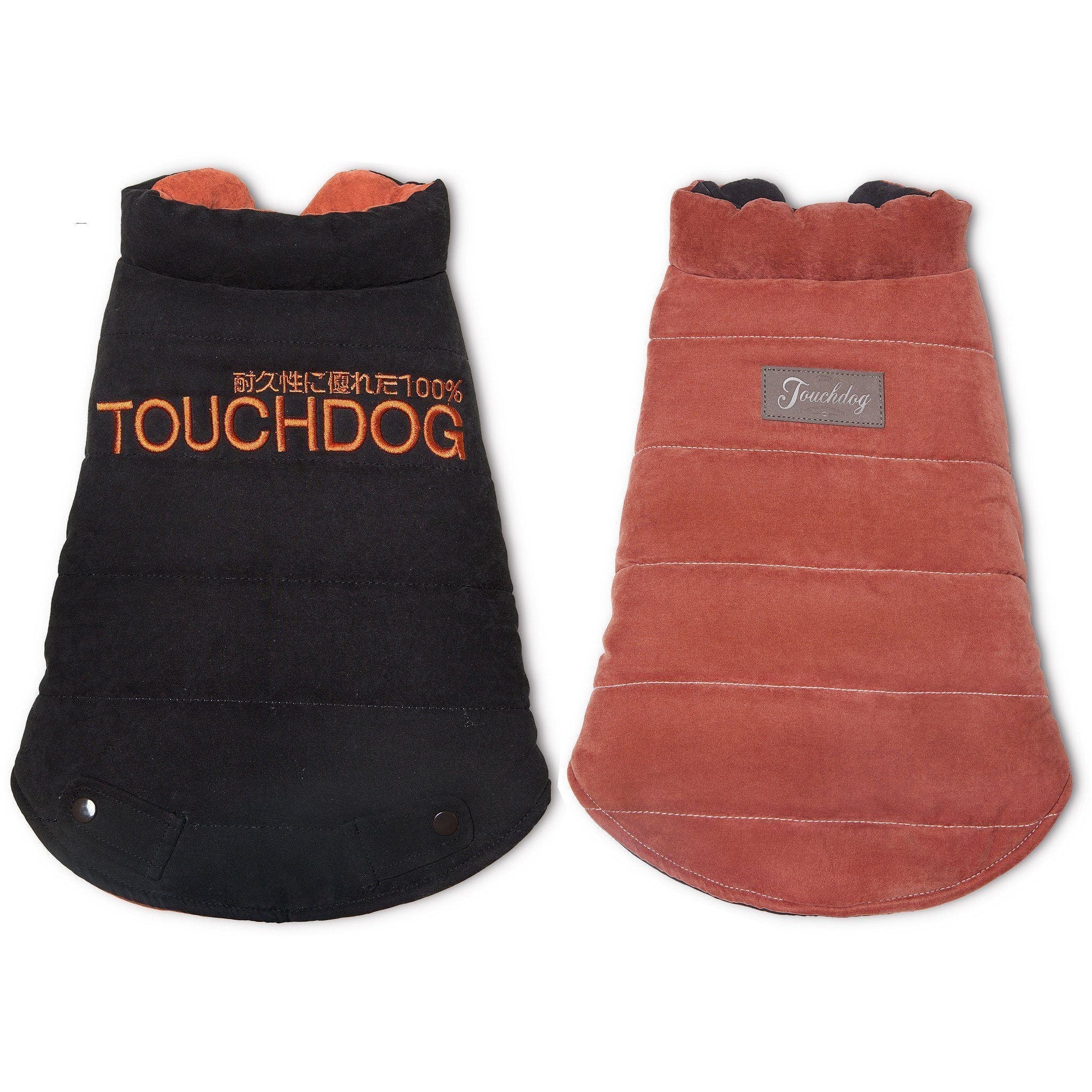 Touchdog ® Waggin Swag Ultra-Plush Insulated and Reversible Dog Coat