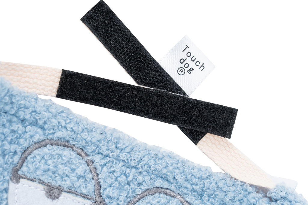 Pañuelo y bufanda de algodón con cierre de velcro para perros Touchdog ®'Dizzy-Eyed Cyclops'