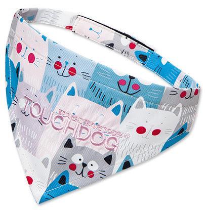 Bandana para perros con velcro y estampado de diseño de moda Touchdog® 'Head-Popper'