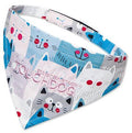 Bandana para perros con velcro y estampado de diseño de moda Touchdog® 'Head-Popper'