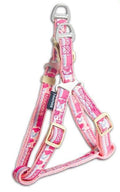 Correa y arnés Touchdog Tough Stitched, duraderos y bordados - Rosa
